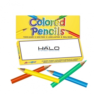 Mini Pre-Sharpened Colored Pencil Box - 4 ct