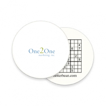 Paperboard Coaster - 3 3/4"dia Full Color Front & Back