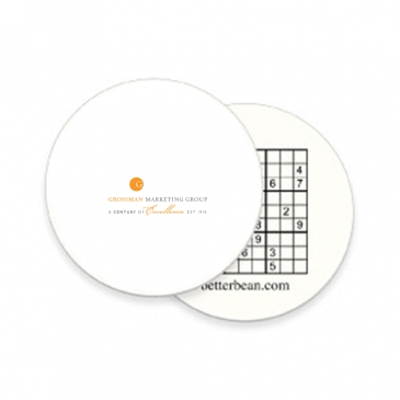 Paperboard Coaster - 3 3/4"dia Full Color Front & Back