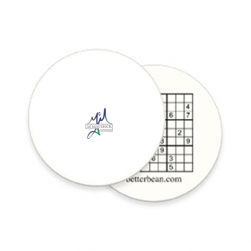 Paperboard Coaster - 3 3/4"dia Full Color Front & Back