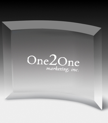 6" x 8"Curved Standing Award