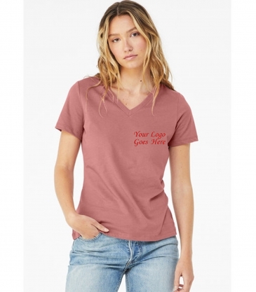 Bella + Canvas Ladies' Relaxed Jersey V-Neck T-Shirt