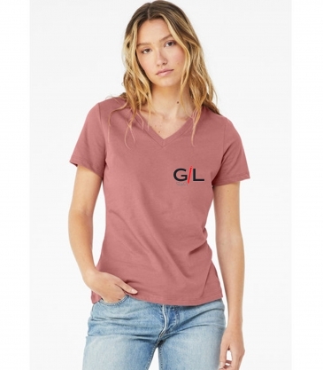 Bella + Canvas Ladies' Relaxed Jersey V-Neck T-Shirt