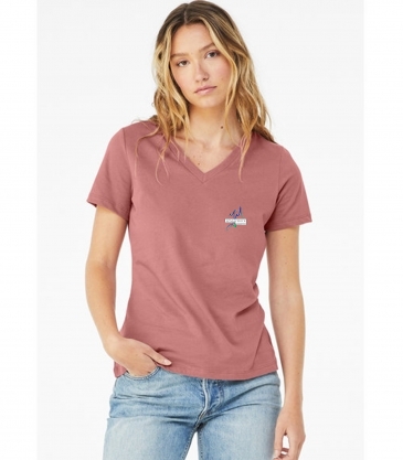Bella + Canvas Ladies' Relaxed Jersey V-Neck T-Shirt