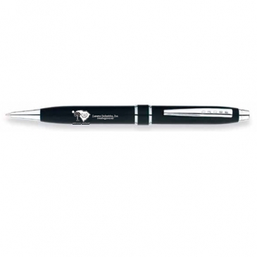 Stratford Satin Black Ballpoint Pen
