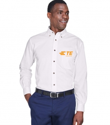 Men's Easy Blend™ Long-Sleeve Twill Shirt with Stain-Release