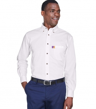 Men's Easy Blend™ Long-Sleeve Twill Shirt with Stain-Release