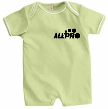 Apples & Oranges Infant Andy 1X1 Rib Shortall Romper