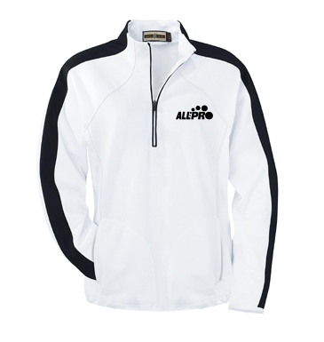 Ladies' Half Zip Double Knit Top