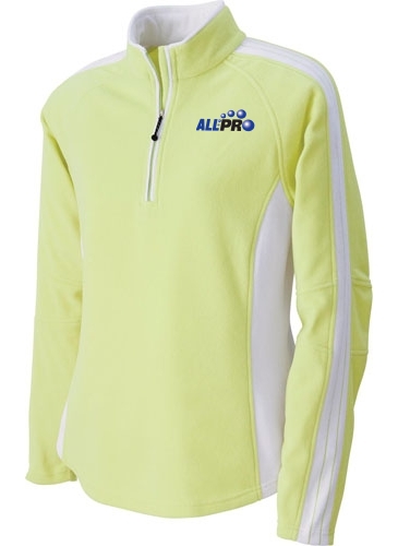 Ladies' Recycled Polyester Half Zip Fleece Top