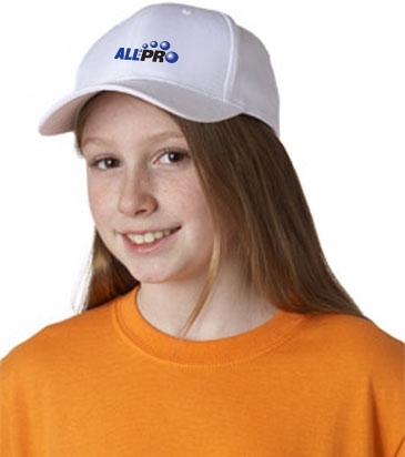 UltraClub Youth Classic Cut Cotton Twill Cap