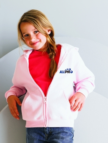 GIL Youth 50/50 7.75oz Zip Hoo