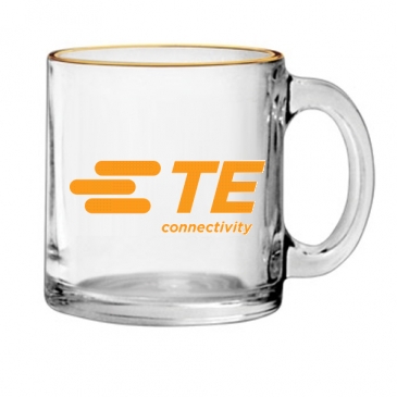 13 oz. Clear Glass Coffee Mug