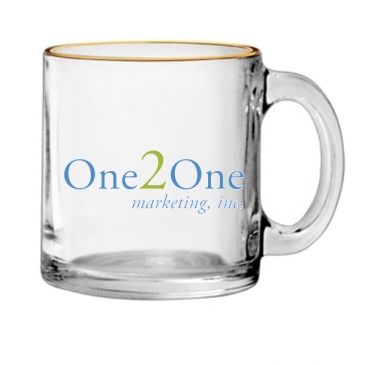 13 oz. Clear Glass Coffee Mug