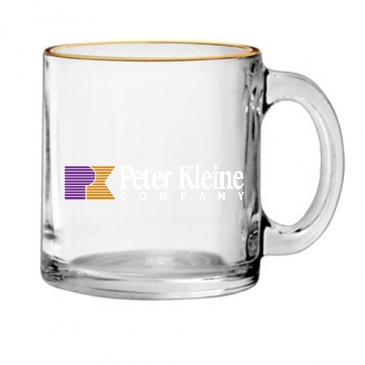 13 oz. Clear Glass Coffee Mug