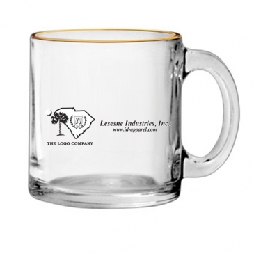 13 oz. Clear Glass Coffee Mug