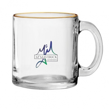 13 oz. Clear Glass Coffee Mug