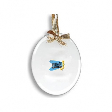 Oval Etched Ornament