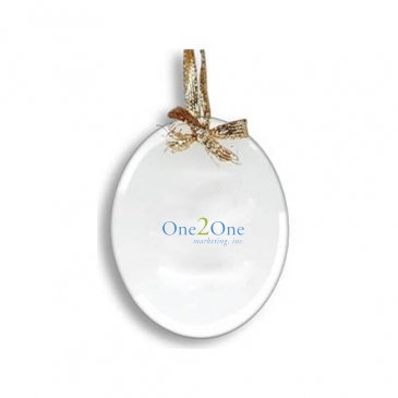 Oval Etched Ornament