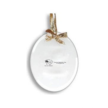 Oval Etched Ornament