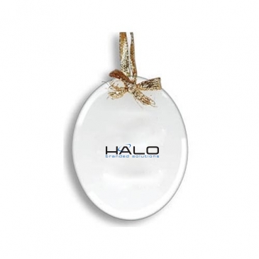 Oval Etched Ornament