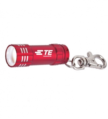 Mini Aluminum LED Flashlight With Key Clip