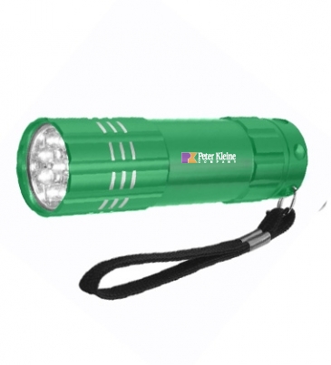 Aluminum LED Flashlight With Strap