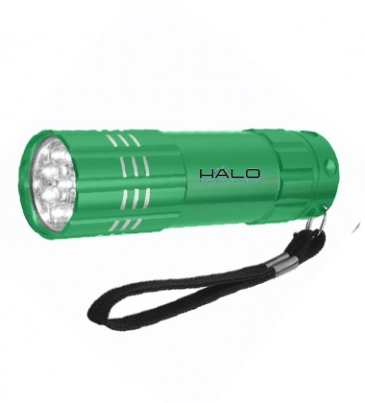 Aluminum LED Flashlight With Strap
