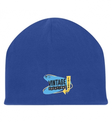 Double Layer Fleece Beanie_Embroidered