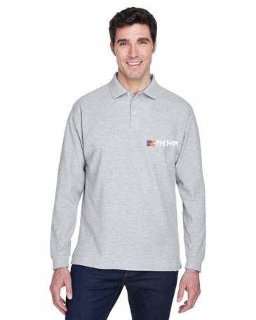Men's Pima Piqué Long Sleeve Polo