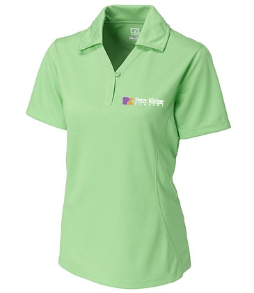 CB Drytec Genre Textured Solid Womens Polo