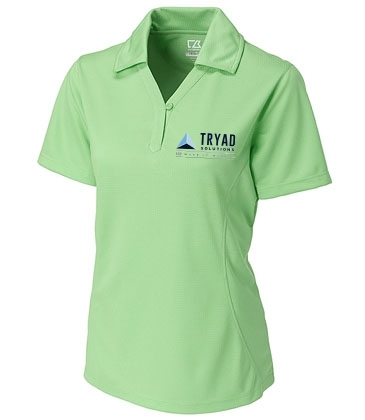 CB Drytec Genre Textured Solid Womens Polo