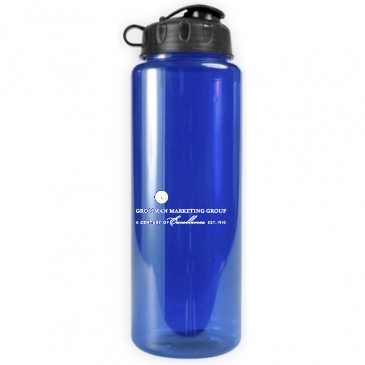 The Guzzler - 32 oz. Transparent Bottle - Flip Lid