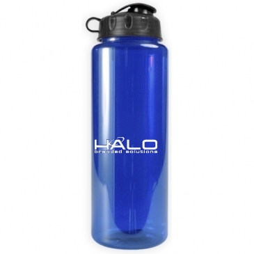 The Guzzler - 32 oz. Transparent Bottle - Flip Lid