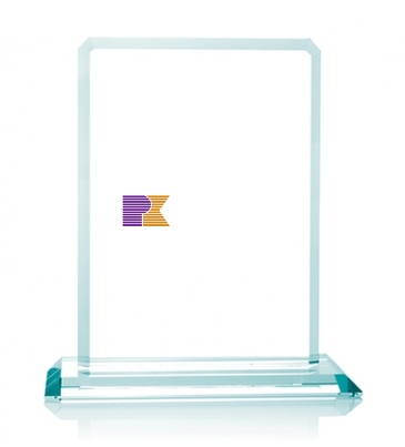 Clipped Jade Crystal Award