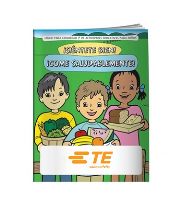 Coloring Book: Eat Healthy (Spanish)