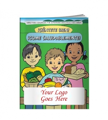 Coloring Book: Eat Healthy (Spanish)