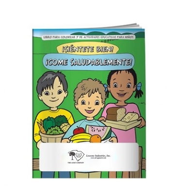 Coloring Book: Eat Healthy (Spanish)