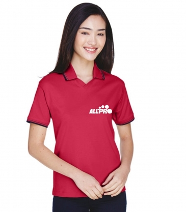 Ladies' Tipped Perfect Pima Interlock Polo