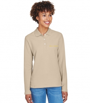 Devon & Jones Ladies' Pima Piqué Long-Sleeve Polo