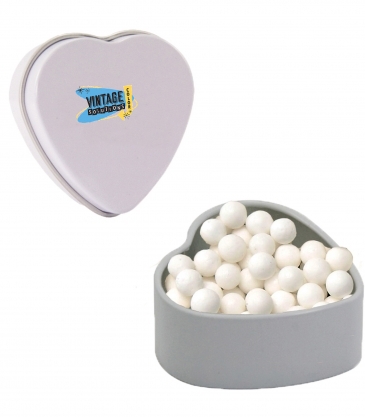 Small Heart Tin - Signature Peppermints