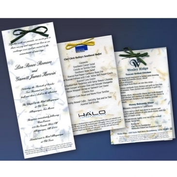 Seeded Menu/ Invitation