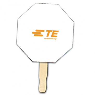 Stop Sign Shape Hand Fan, Full Color Digital
