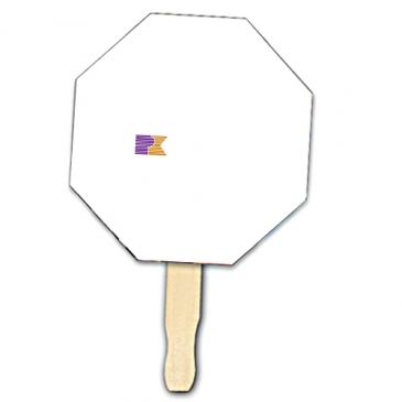 Stop Sign Shape Hand Fan, Full Color Digital