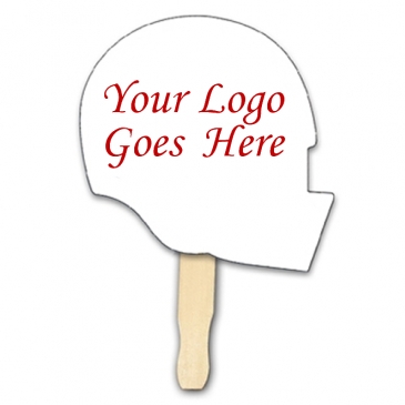 Helmet Shape Hand Fan, Full Color Digital