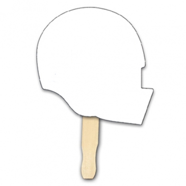Helmet Shape Hand Fan, Full Color Digital