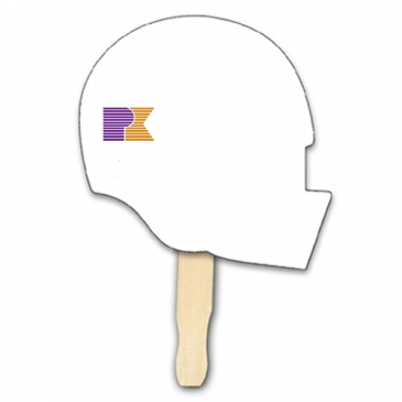 Helmet Shape Hand Fan, Full Color Digital