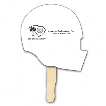 Helmet Shape Hand Fan, Full Color Digital