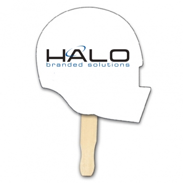 Helmet Shape Hand Fan, Full Color Digital