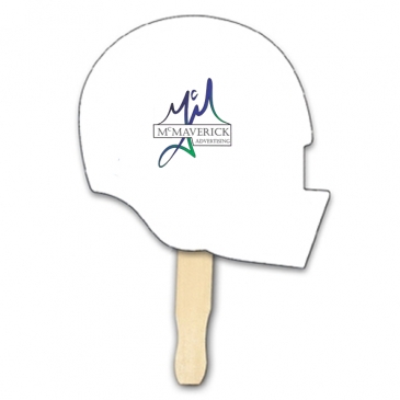 Helmet Shape Hand Fan, Full Color Digital